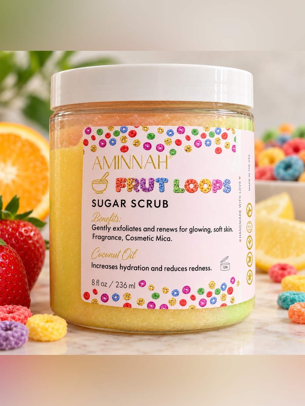 Aminnah Frut Loops Sugar Scrub
